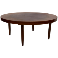 Vintage Houten Ronde Salontafel Jaren 60 Design
