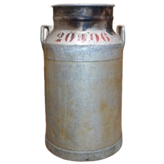 Ouderwetse Aluminium Melkbus Uit De Jaren 70 Met Ingeslagen Nummers – Vintage En Waterdicht 1