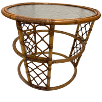 Bijzettafel Rond Bamboe