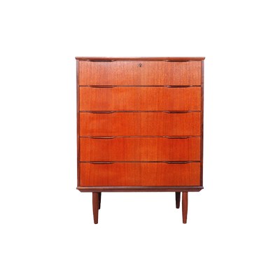 Deens Design Hoge Ladekast In Teak, 1960S