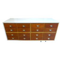 Prachtige Vintage Toonbank Apothekerskast Ladekast