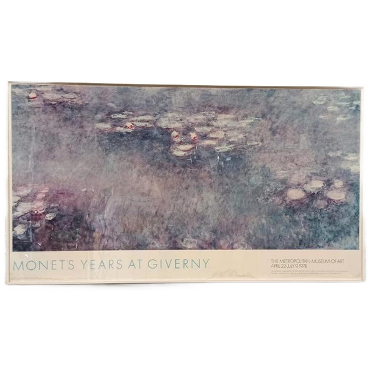 Vintage 1978 Monet Exhibition Poster, The Met Museum, Ny 1
