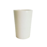 Vintage Albast Design Vaas Natuursteen Wit ’80 Bloempot