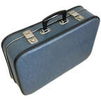 Blauwe Vintage Koffer Brocante Suitcase thumbnail 1