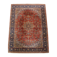 Prachtig Voornamelijk Rood Met Blauw Vintage Oosterse Stijl Vloerkleed Met Mooie Patronen 296X200
