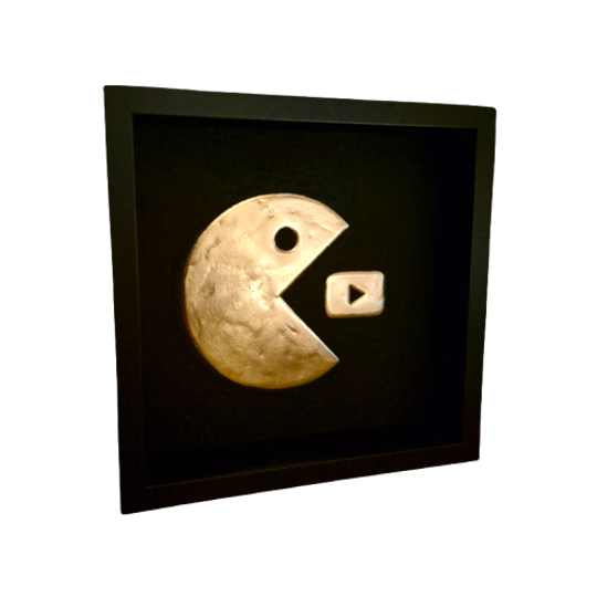 Pactube 23ct Goud Verguld Kunstwerk In Lijst 1