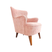 Vintage Artifort Theo Ruth Fauteuil | Roze Rib Easy Chair