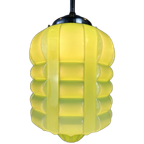 Art Deco Hanglamp ‘skyscraper’ – Opaline Groen thumbnail 1