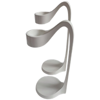 Set Van 2 IKEA Ps Ellan Design Kandelaars Waxinelichthouders Wit Metaal
