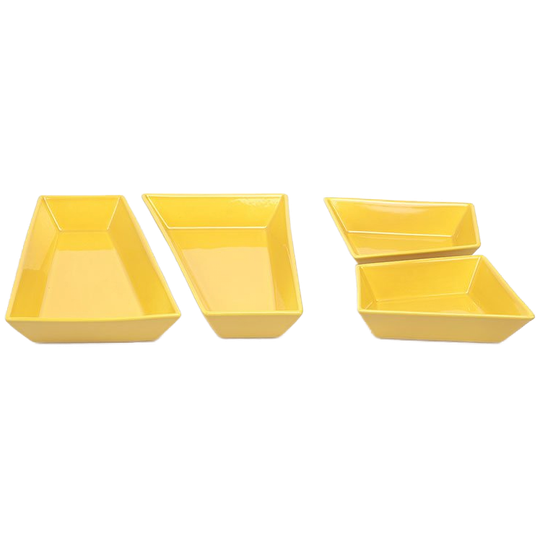 Arabia Abc Schalen Set Geel, 1999 1