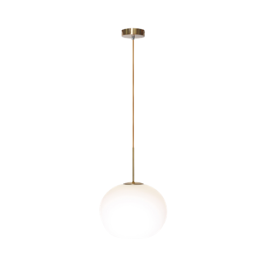 Hanglamp Elisa Wit Met Messing Pendel 1