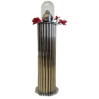 Unieke Handgemaakte Chromen Zuil / Piedestal (Art Deco) / Unique Handmade Chrome Pedestal thumbnail 1