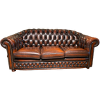 Nottingham Chesterfield 3 Zits Bank In Dark Rust Springvale thumbnail 1