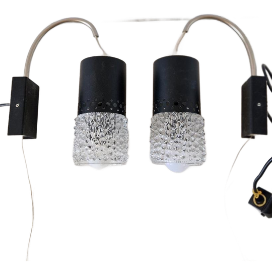 Set Van 2 Vintage Wandlampen Bed Lamp Jaren 50 1