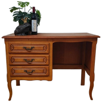 Vintage Brocante Houten Queen Ann Bureautje Buro Werkplek