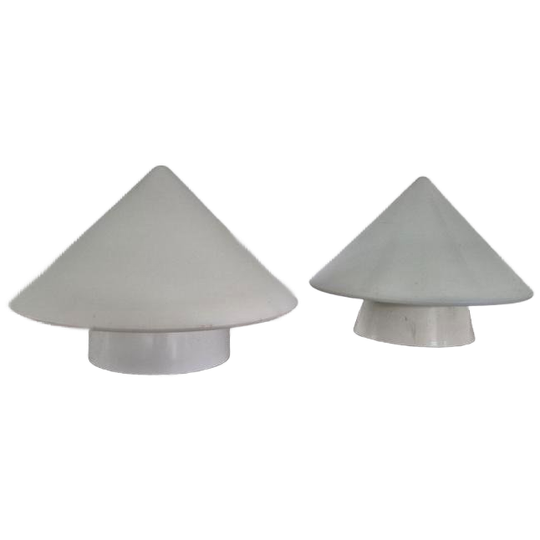2 Vintage Trapeziod Kegel Lampen Design 1