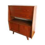 Vintage Wandkast/Secretaire Teak Fineer, Jaren '60/'70 thumbnail 1