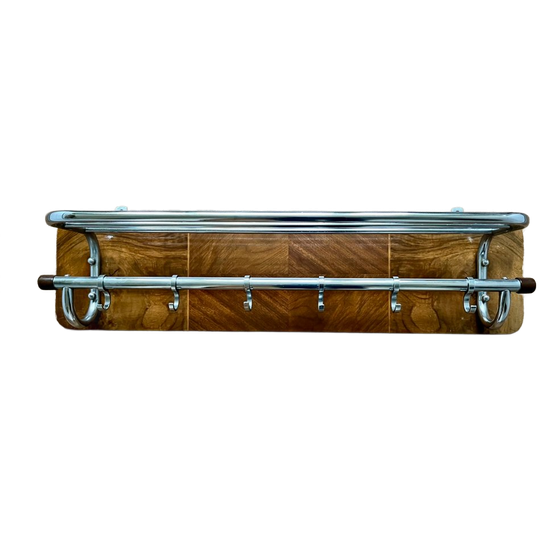Vintage Chrome Kapstok 6 Haken 1