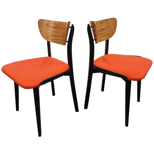 2 Vintage Stoelen Jaren 60 Vintage Stoel Set 1