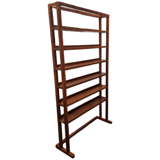 Vintage Kast Wandkast Boekenkast Cd Rek Houten Rek 1