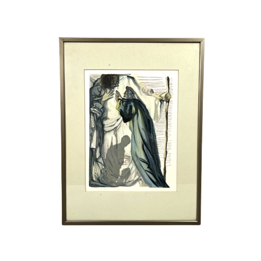 Vintage Dali Ets In Lijst 69849 1