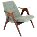 Vintage Wébé Fauteuil Louis Van Teeffelen New Upholstery thumbnail 1