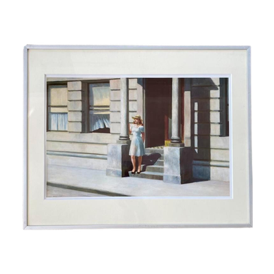 Edward Hopper Print Van Schilderij Summertime, Lijst 50 X 40