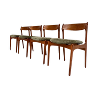Set Van 4 Stuks O.D. Møbler Eetkamerstoelen, 1960'S