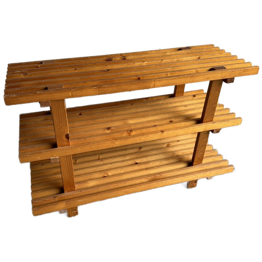 Rustic Wooden Shelving Unit 1