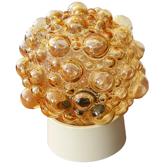 Vintage Iconische Plafonniere Model "bubble", Helena Tynell Voor Glashutte, Jaren '60/'70 1