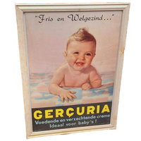 Oude Reclame Op Karton Van Gerçuria, Baby Creme👶