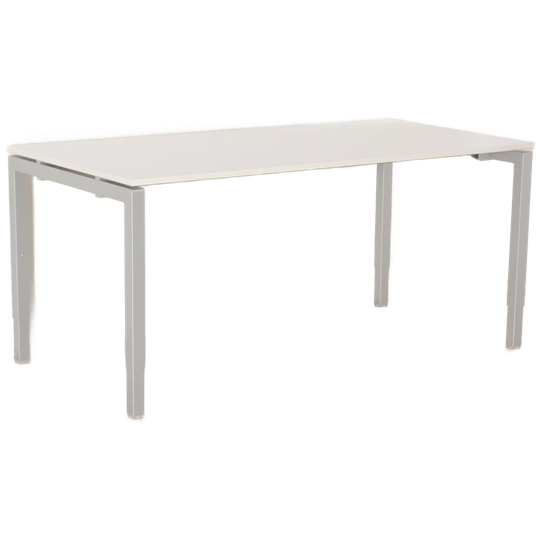 Solidesk Bureau, Wit Blad, 160 X 80cm, Hoogte Instelbaar Onderstel 1