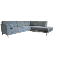 Montel Silver - Hoekbank - Stof - Turquoise - Design
