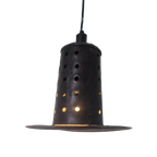 Vintage Metalen Brutalist Hanglamp. thumbnail 1