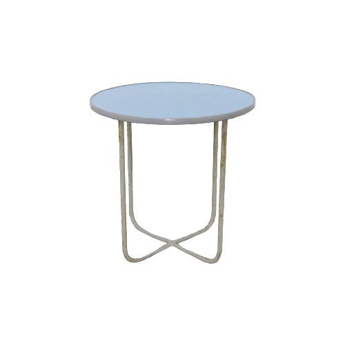 Dutch Round Bauhaus Side Table, 1930S
