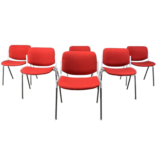 Vintage Dsc 106 Side Chairs By Giancarlo Piretti For Castelli, 1970s - Set Of 6 1