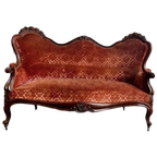 Vintage Barok Zetel / Canapé / Bank thumbnail 1