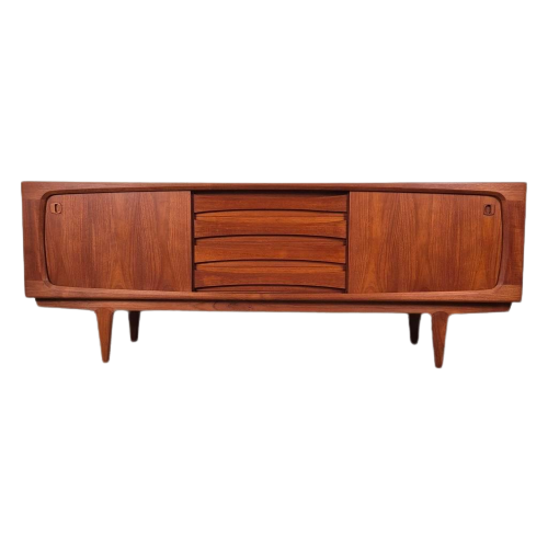 Bernhard Pedersen Deens Sideboard, Vintage Jaren 60 Teak 60S