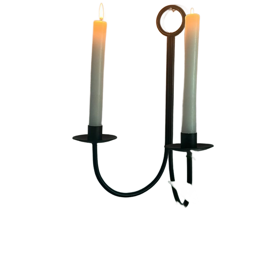Vintage Wall-mounted Iron Candle Holder 1