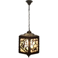 Antiek Ajour Gezaagd Messing Hanglamp