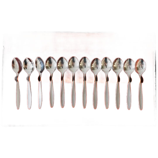 Amefa Theelepels Vintage Set Rvs 1