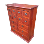 Fraaie Vintage Ladenkast, Apothekerskast, Archiefkast thumbnail 1