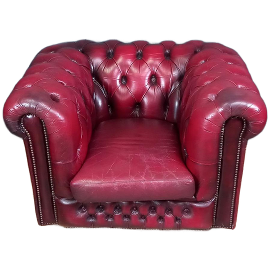 Rode Chesterfield Clubfauteuil 1