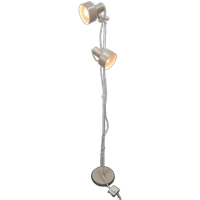 Vintage Beige Vloerlamp. Spots Afzonderlijk Schakelbaar.