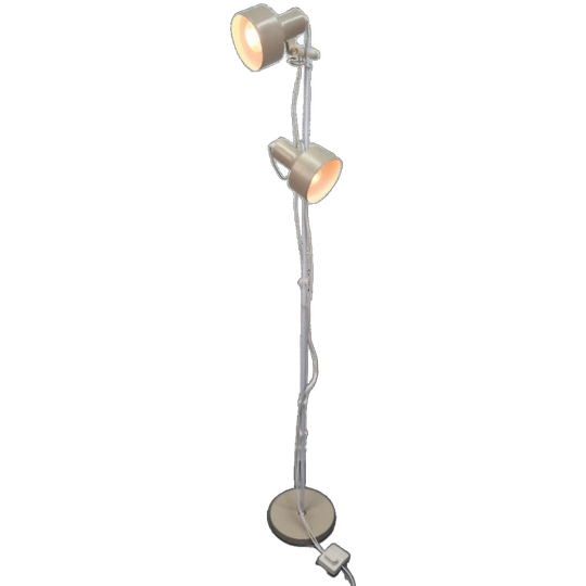 Vintage Beige Vloerlamp. Spots Afzonderlijk Schakelbaar. 1