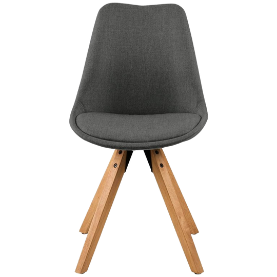 Mørteens | Gestoffeerde Stoel Aledas Geweven Stof Kleur: Donkergrijsbruin, Set Van 2 1