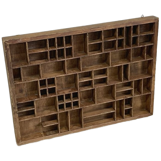 Brocante Letterbak Vintage Hout 1