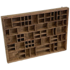 Brocante Letterbak Vintage Hout thumbnail 1