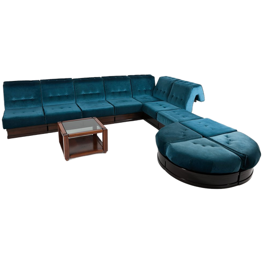Luciano Frigerio ‘can Can’ Sectional Sofa, 1960’s Italy 1