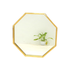 Vintage Spiegel Hollywood Regency Goud Messing Mid Century thumbnail 1